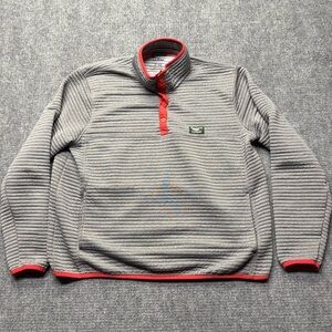 LL Bean Airlight Knit Pullover Mens XL Gray 1/4 Snap Slightly Fitted 506874